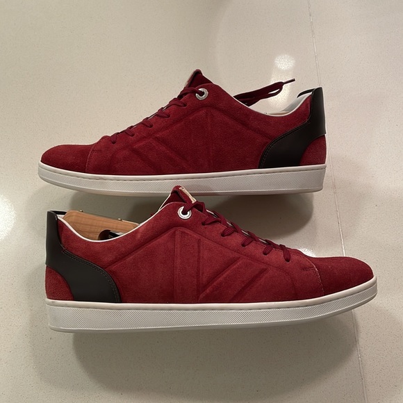 Louis Vuitton - Red Suede Sneakers - Picture 3 of 10